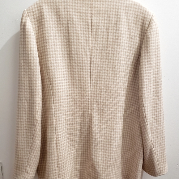 Cream Houndstooth Blazer - Picture 4 of 6